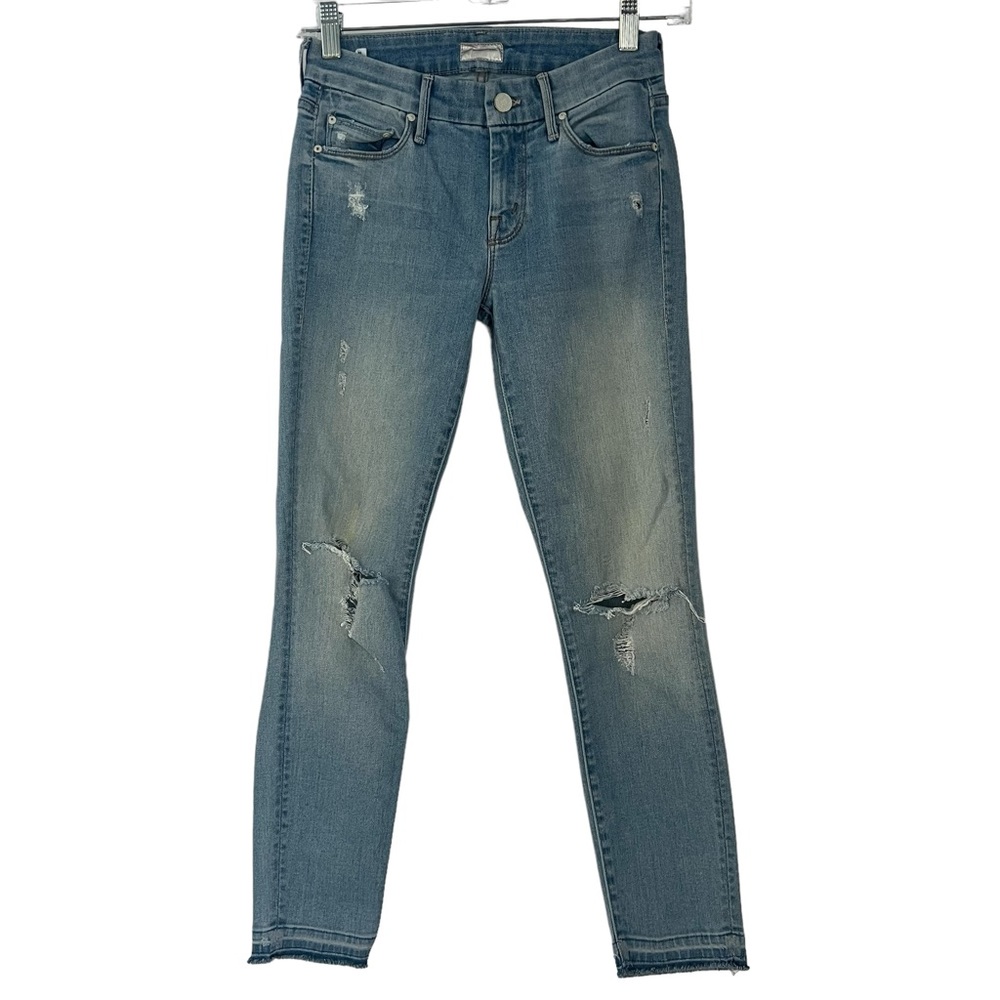 Mother Undone Hem Looker Crop Jeans Women size 24